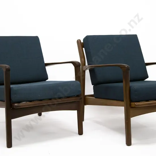 A Pair Of Danish Mid-Century Armchairs