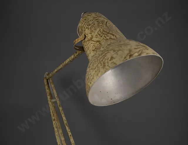 A Vintage Herbert Terry Articulated Industrial Design Desk Lamp Image 1++
