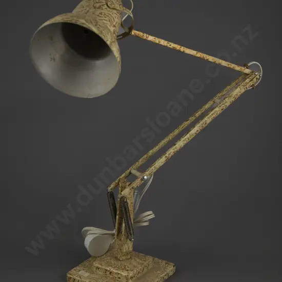 A Vintage Herbert Terry Articulated Industrial Design Desk Lamp