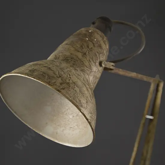 A Vintage Herbert Terry Articulated Industrial Design Desk Lamp