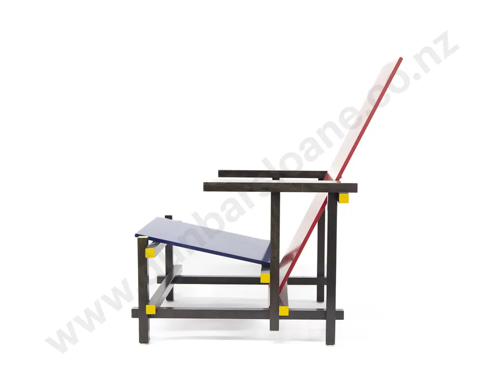 After Gerrit Rietveld A 635 'Red and Blue' Chair Image 1++