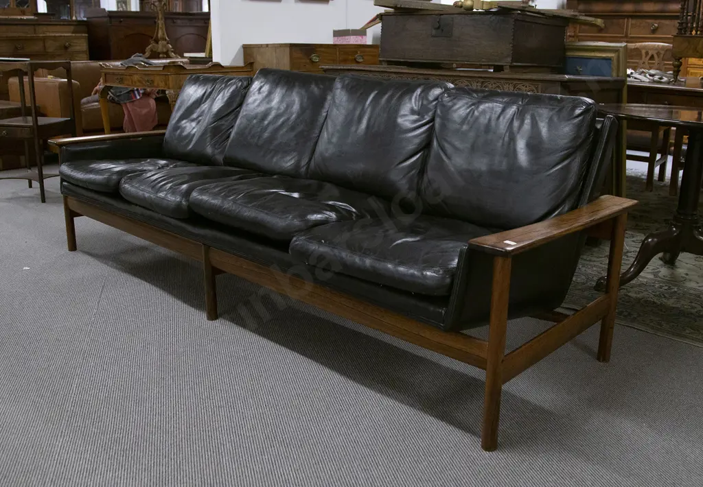 A Good Norwegian Brazilian Rosewood Sofa by Sven Ivar Dysthe for Dokka Mobler Image 1++