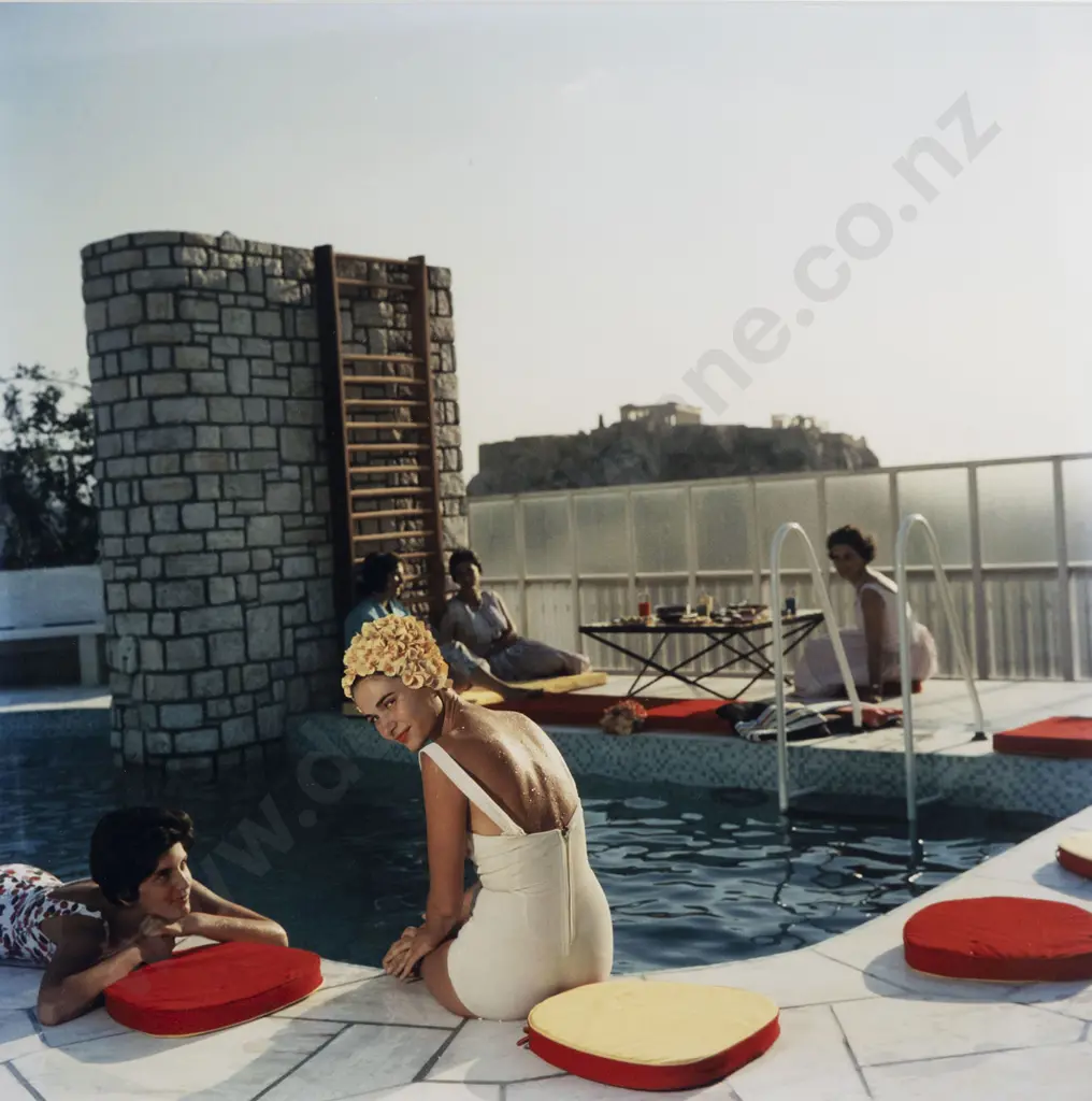 Slim Aarons Penthouse Pool (1961) Image 1++