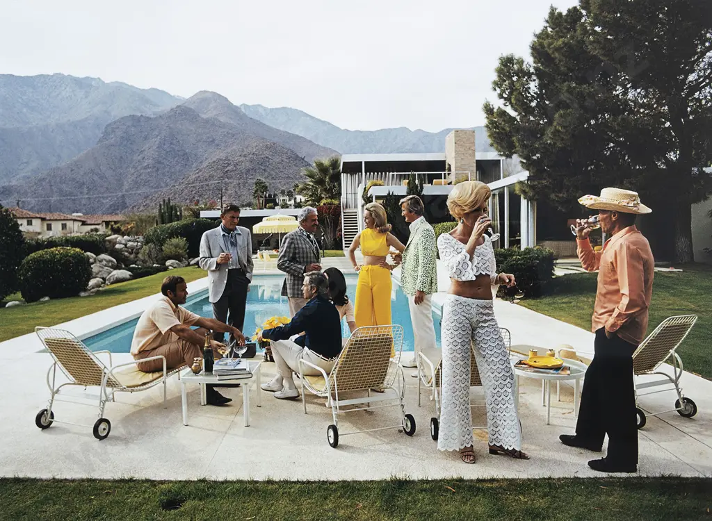 Slim Aarons Desert House Party Image 1++