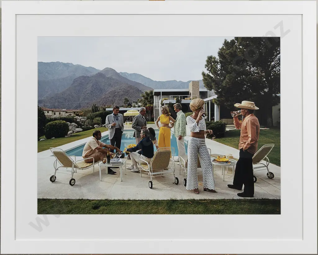 Slim Aarons Desert House Party Image 1++