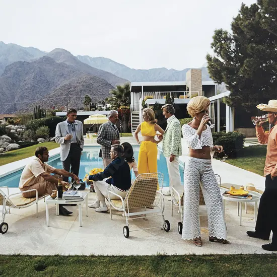 Slim Aarons Desert House Party