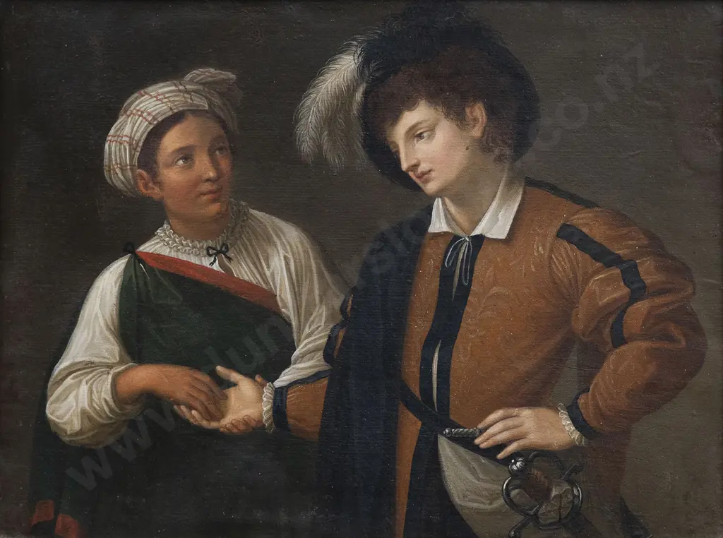 C19th Unknown Artist After Caravaggio - The Fortune Teller Image 1++