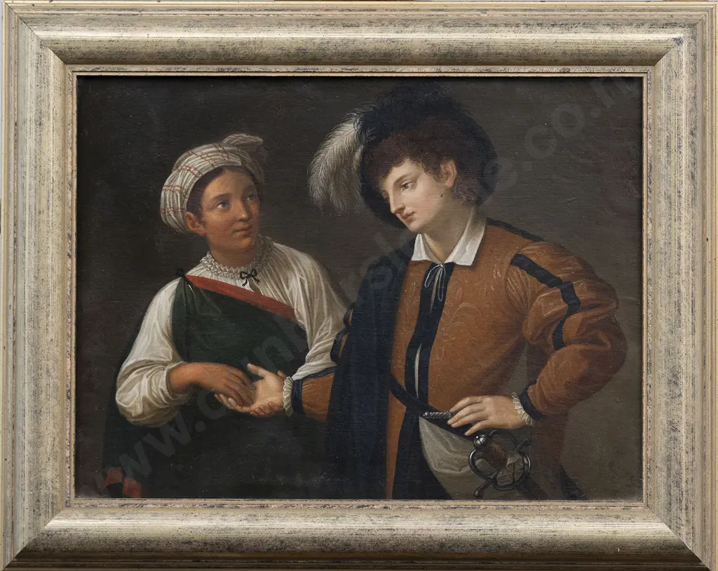C19th Unknown Artist After Caravaggio - The Fortune Teller Image 1++