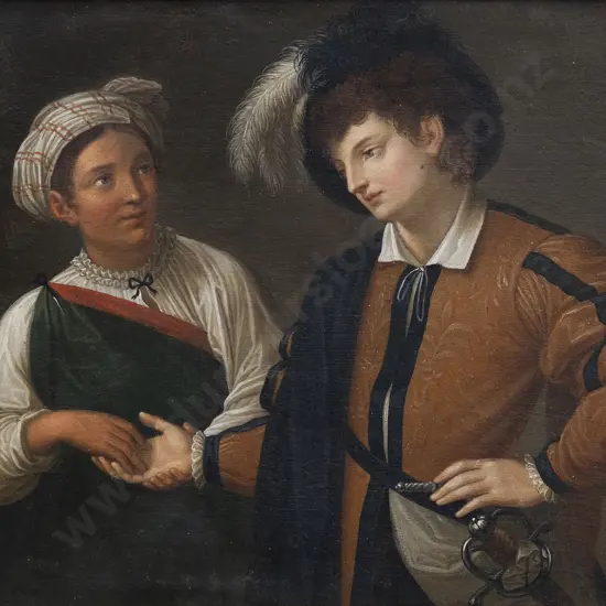 C19th Unknown Artist After Caravaggio - The Fortune Teller