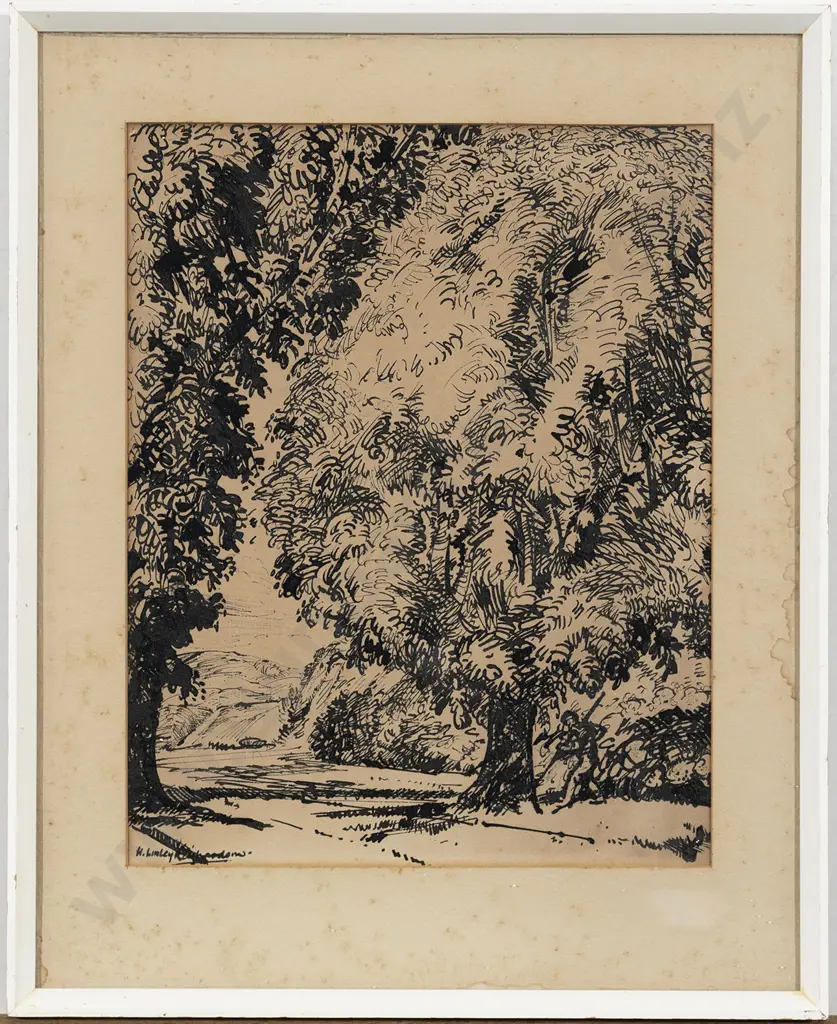 Harry Linley Richardson (1878 - 1947) - Tree Study Image 1++