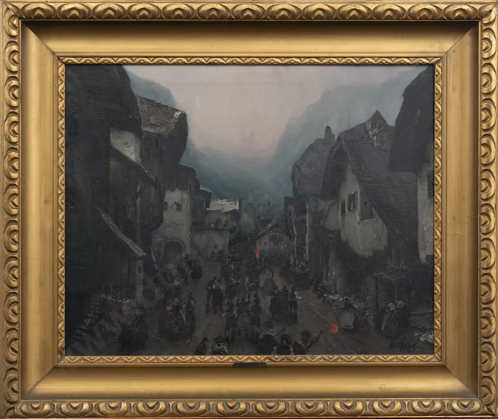 Albert Meindl (Austrian 1891 - 1967) - Village of Heligenblut Image 1++