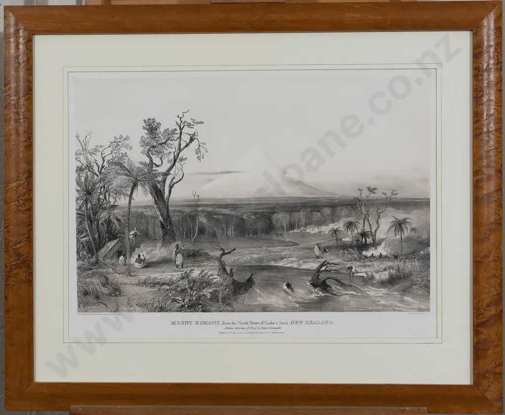 T Allom after Charles Heaphy - Mt Egmont Image 1++