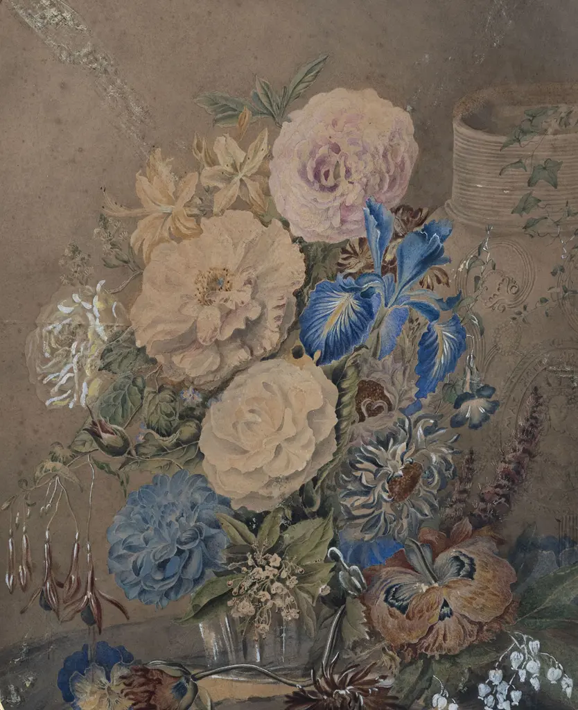 Victorian Floral Still Life Image 1++