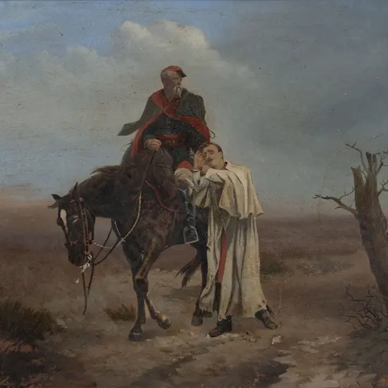 Style of Ernest Meisonnier - French Cavalry Soldier and Companion