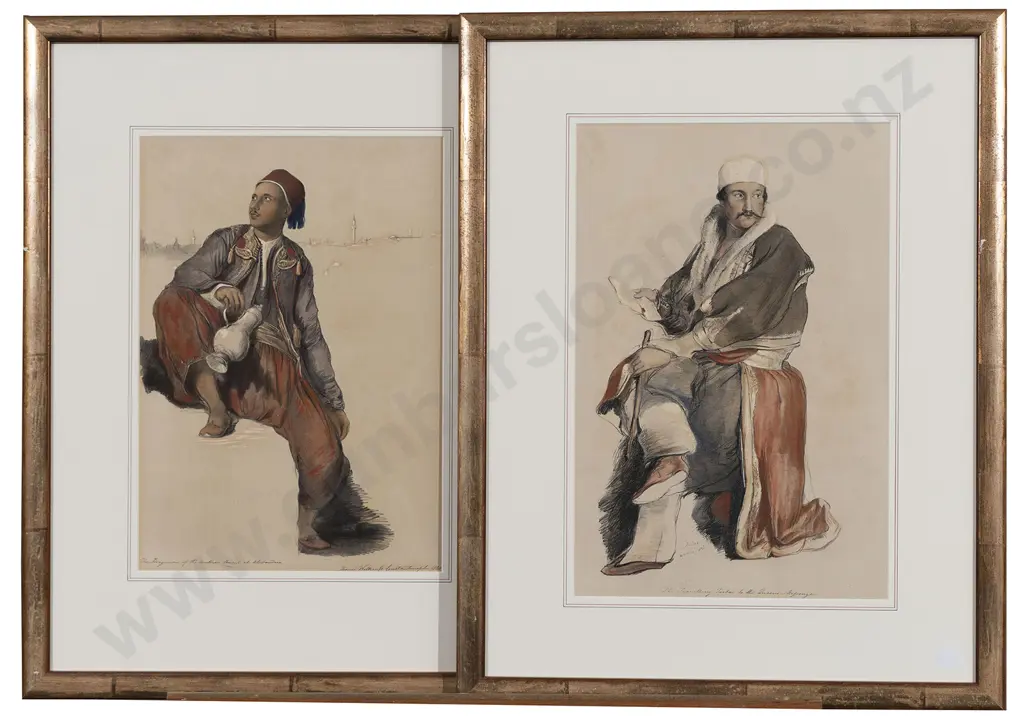 After Sir David Wilkie (1785-1841) Set Of 5 Coloured Portrait Prints Image 1++