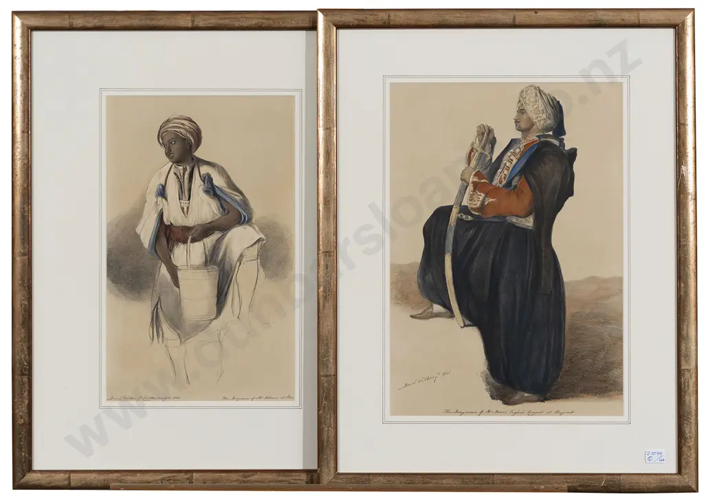 After Sir David Wilkie (1785-1841) Set Of 5 Coloured Portrait Prints Image 1++