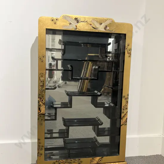 Japanese Gold Lacquer & Painted Display Cabinet