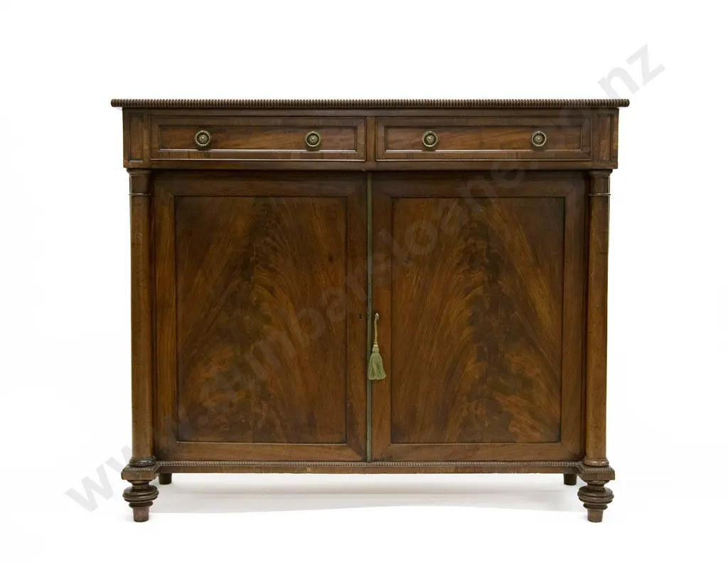 Regency Mahogany & Rosewood Crossbanded Side Cabinet Image 1++