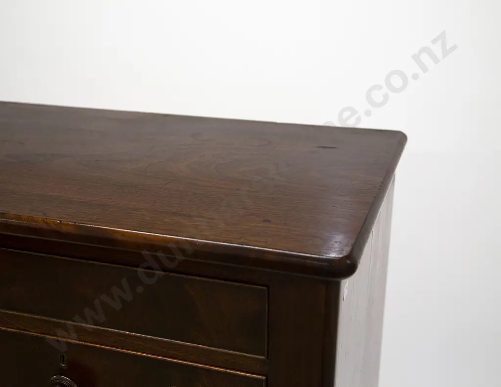 Early Vict Mahogany Flat Front Chest Image 1++
