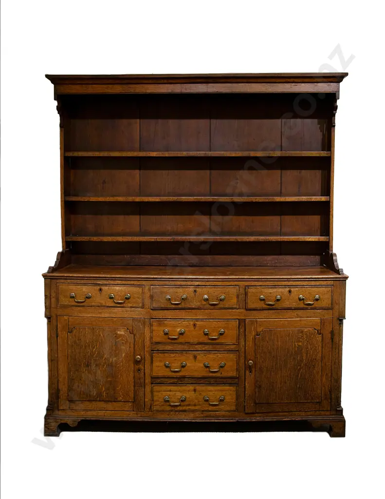 Geo III Oak Welsh Dresser Image 1++