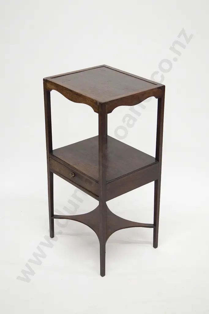 Geo III Mahogany Night Stand Image 1++