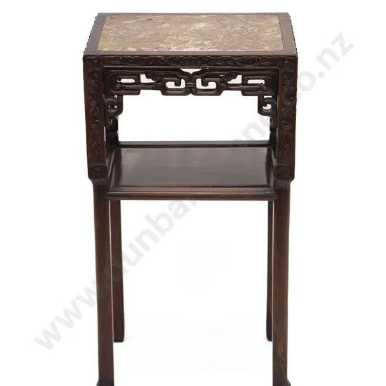 Late C19th Chinese Padoukwood Plant Table