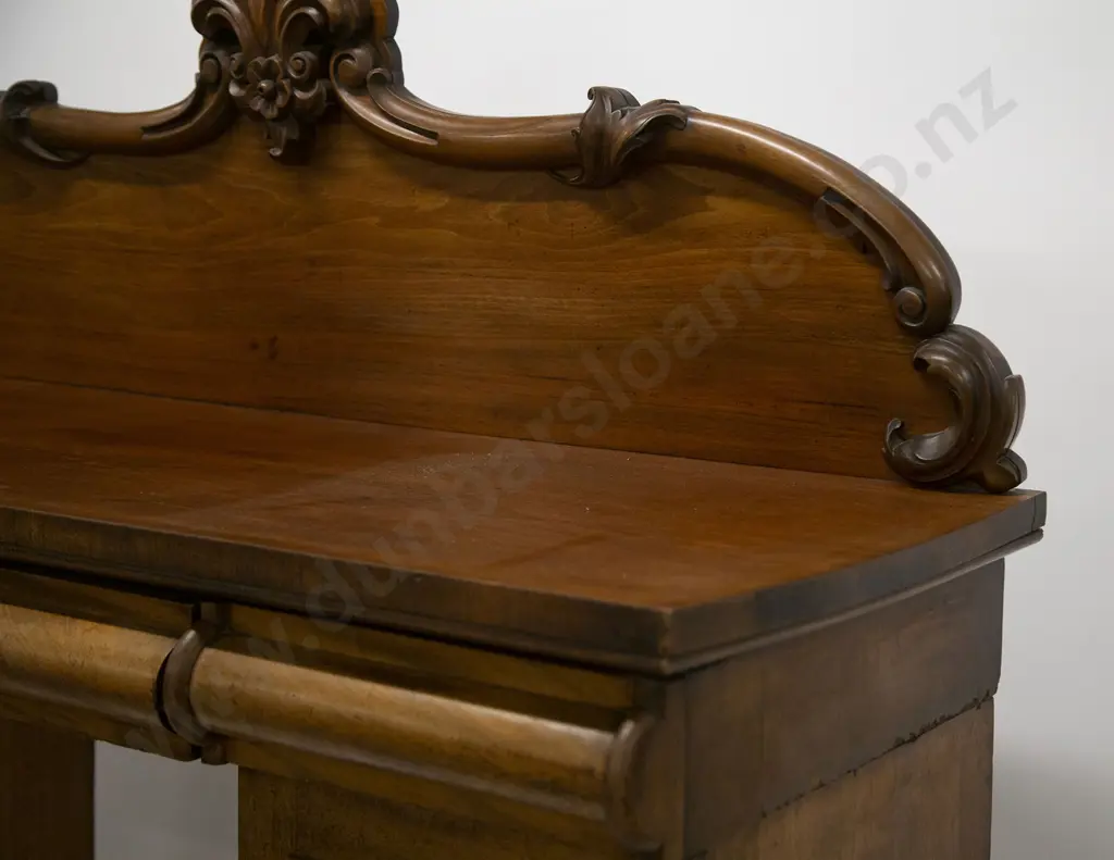 Vict Mahogany Pedestal Sideboard Image 1++