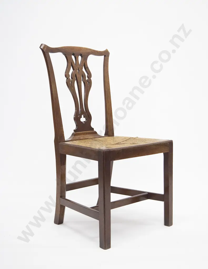 Pair of Geo III Mahogany Dining Chairs Image 1++