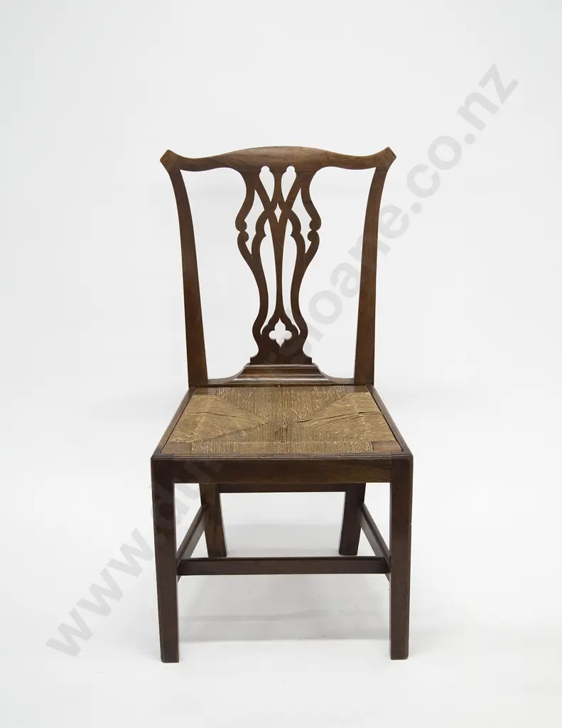 Pair of Geo III Mahogany Dining Chairs Image 1++
