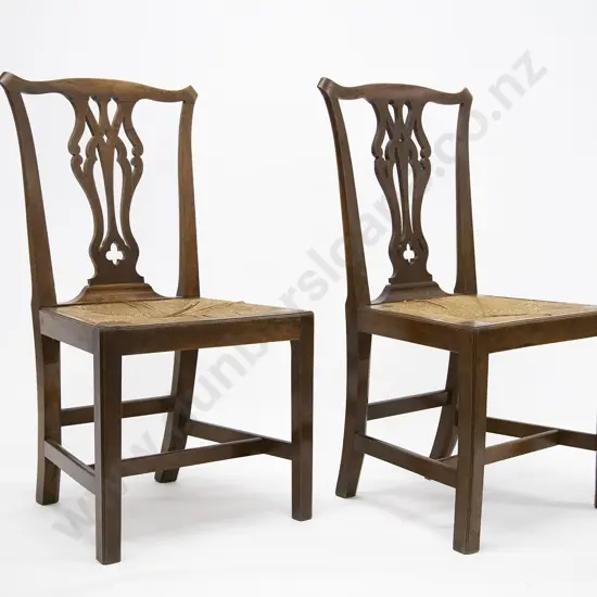 Pair of Geo III Mahogany Dining Chairs