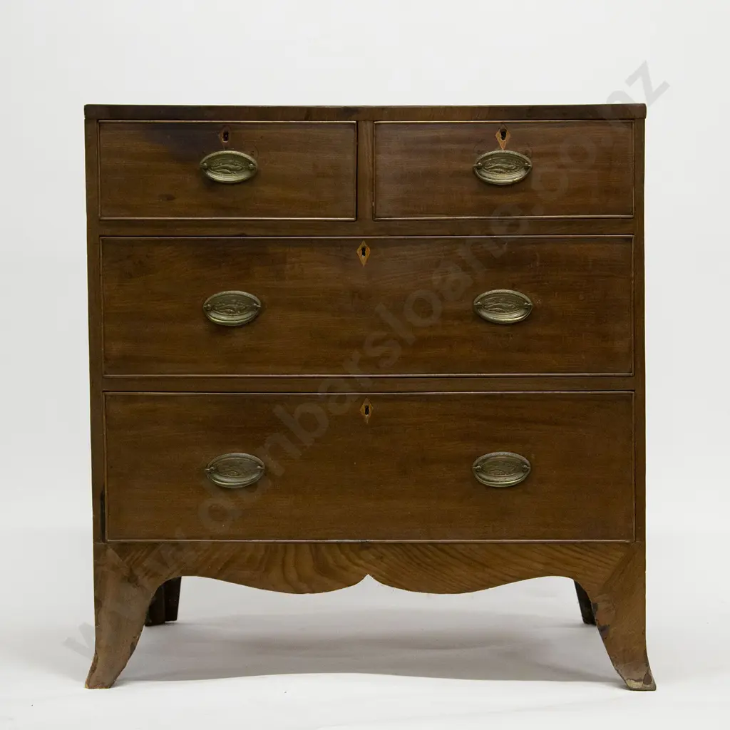 Regency Mahogany Chest of Drawers Image 1++