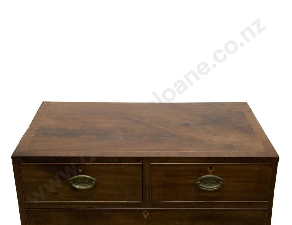 Regency Mahogany Chest of Drawers Image 1++