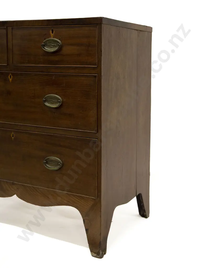 Regency Mahogany Chest of Drawers Image 1++