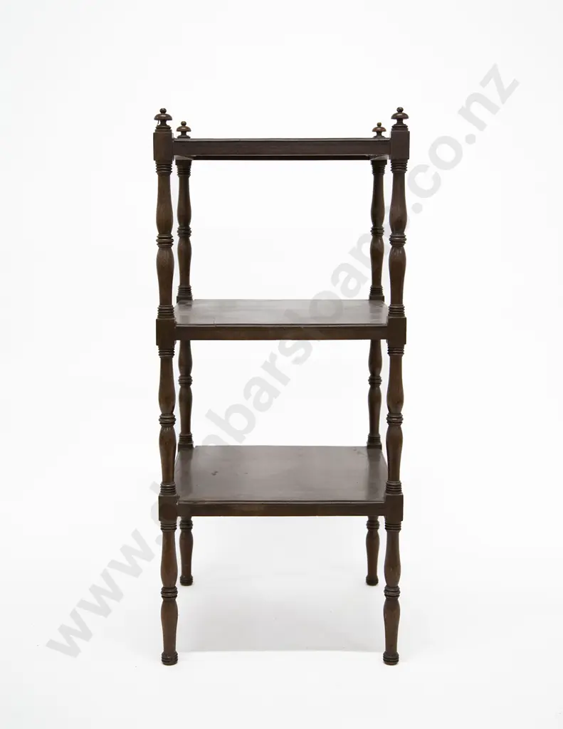 Regency Mahogany Three Tier Whatnot Image 1++
