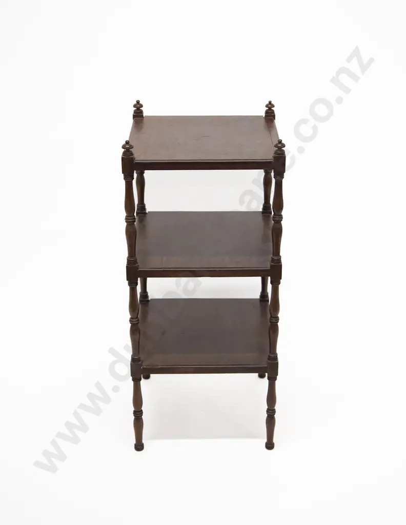 Regency Mahogany Three Tier Whatnot Image 1++