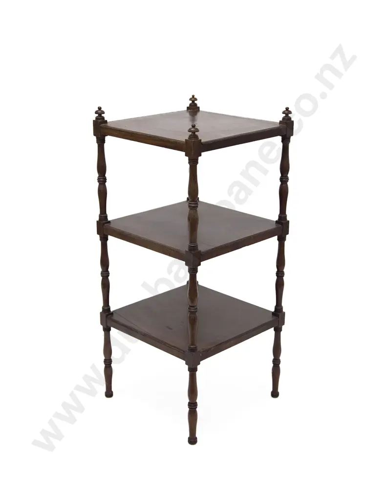 Regency Mahogany Three Tier Whatnot Image 1++