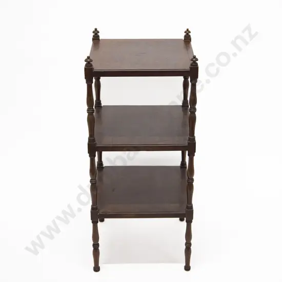 Regency Mahogany Three Tier Whatnot