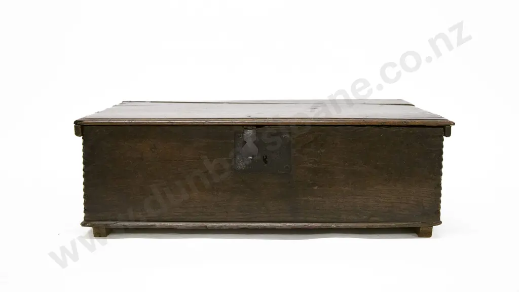 Early Late C17th/Early C18th Oak Bible Box Image 1++
