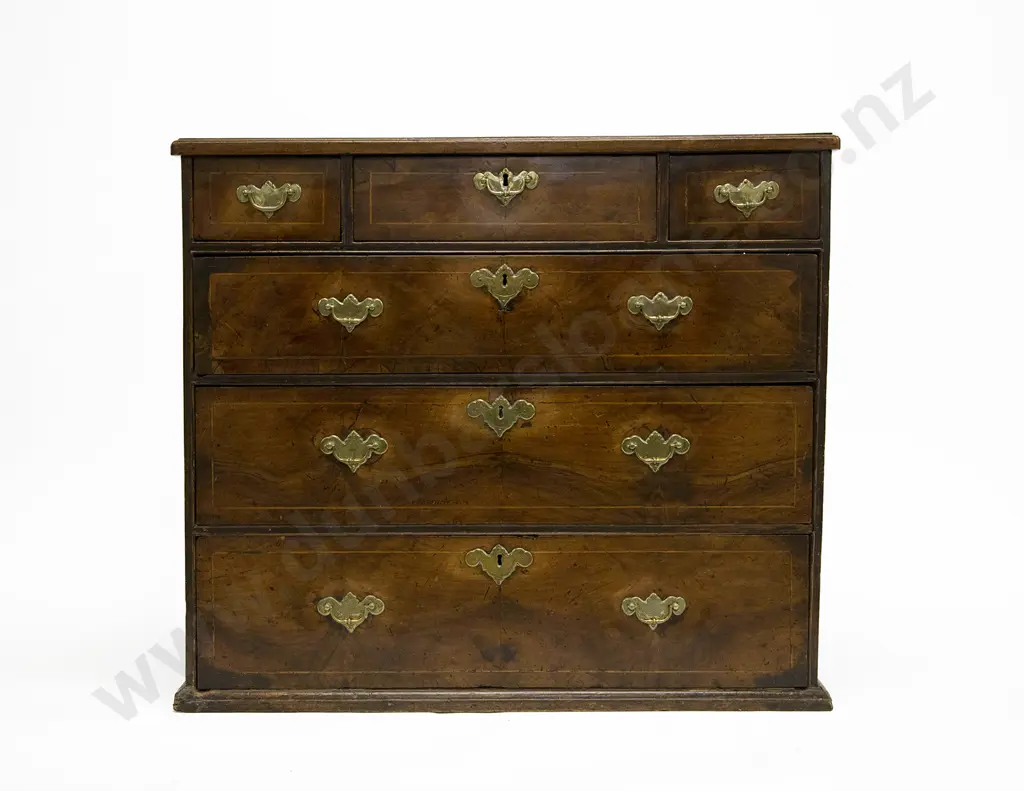 Geo I Walnut Flat Front Chest Image 1++