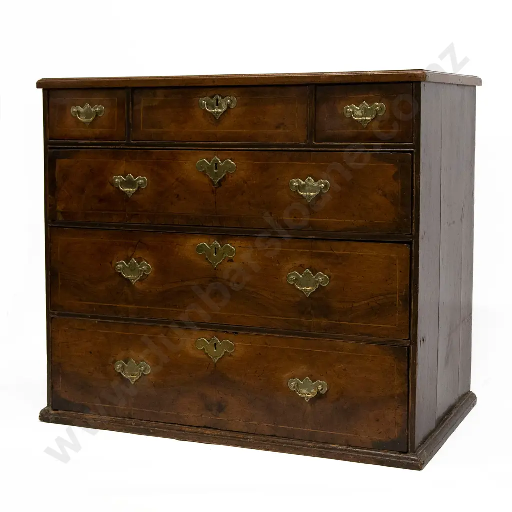 Geo I Walnut Flat Front Chest Image 1++