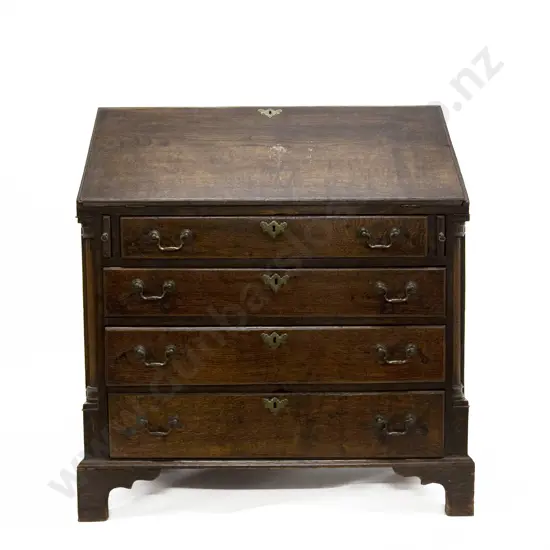 Geo III Oak Fall Front Bureau