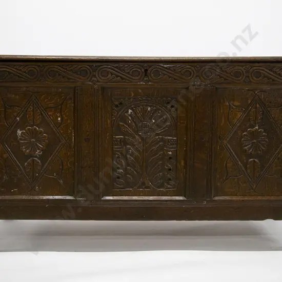 C18th Oak Coffer