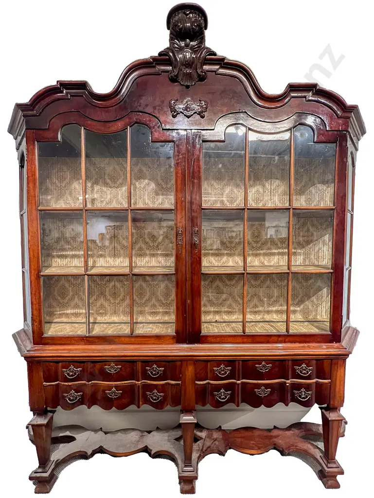 Late C19th Dutch Mahogany Book Cabinet on Stand Image 1++