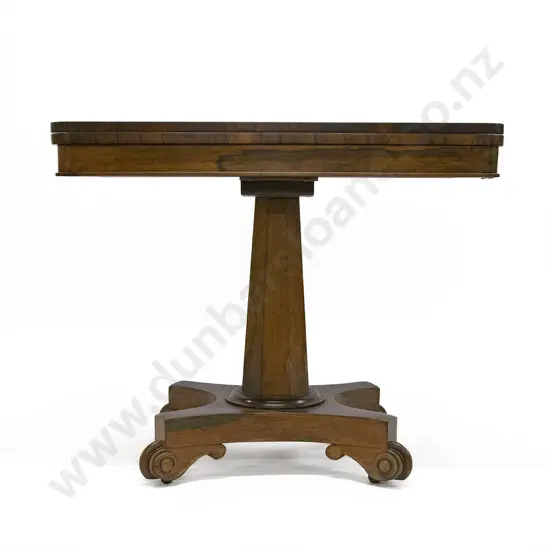 WM IV Rosewood Foldover Card Table