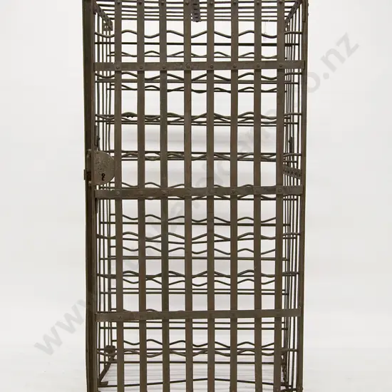 French Wrought Metal Wine Cage