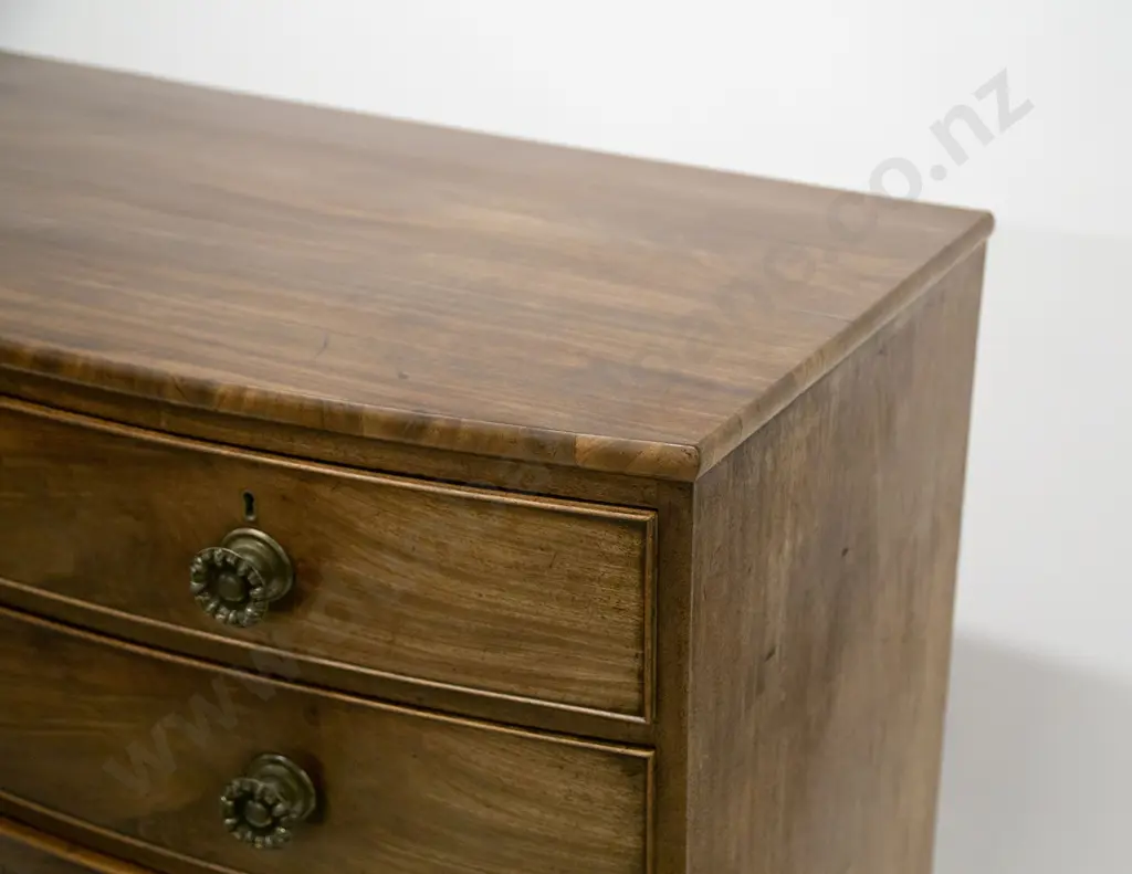 Geo III Mahogany Bowfront Chest Image 1++
