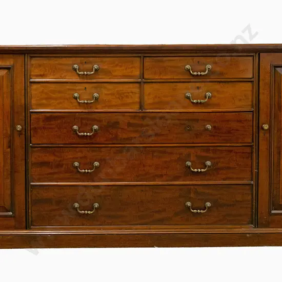 Large C19th Mahogany Housekeepers Cabinet