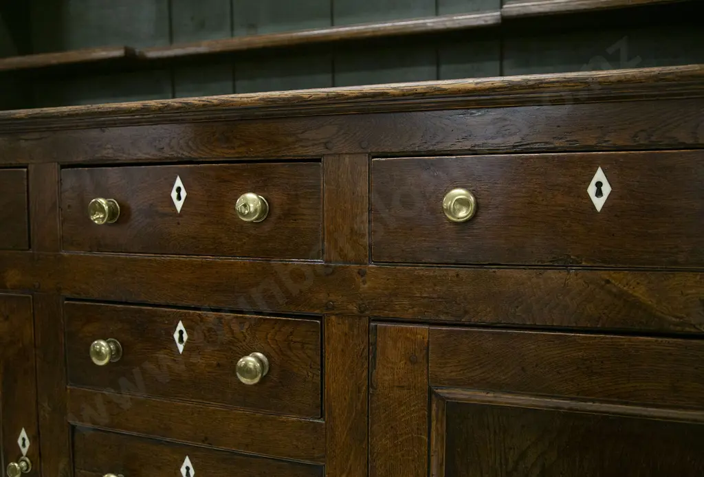 Geo III Oak Welsh Dresser Image 1++