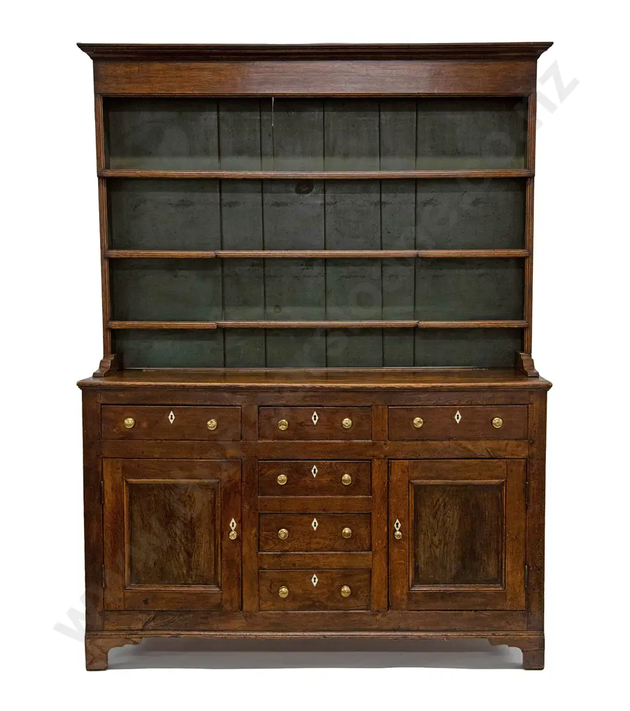 Geo III Oak Welsh Dresser Image 1++