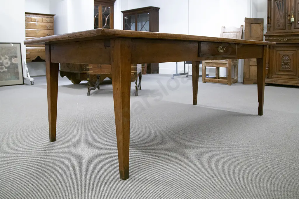 C19th French Fruitwood Farmhouse Table Image 1++